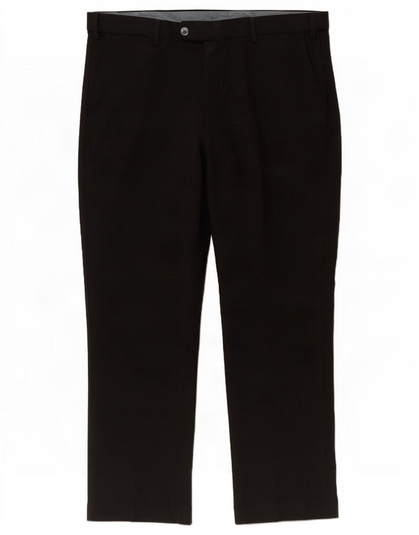 Marks & Spencer Pantalon de costume coupe classique pour homme W38 L29 Noir Polyester