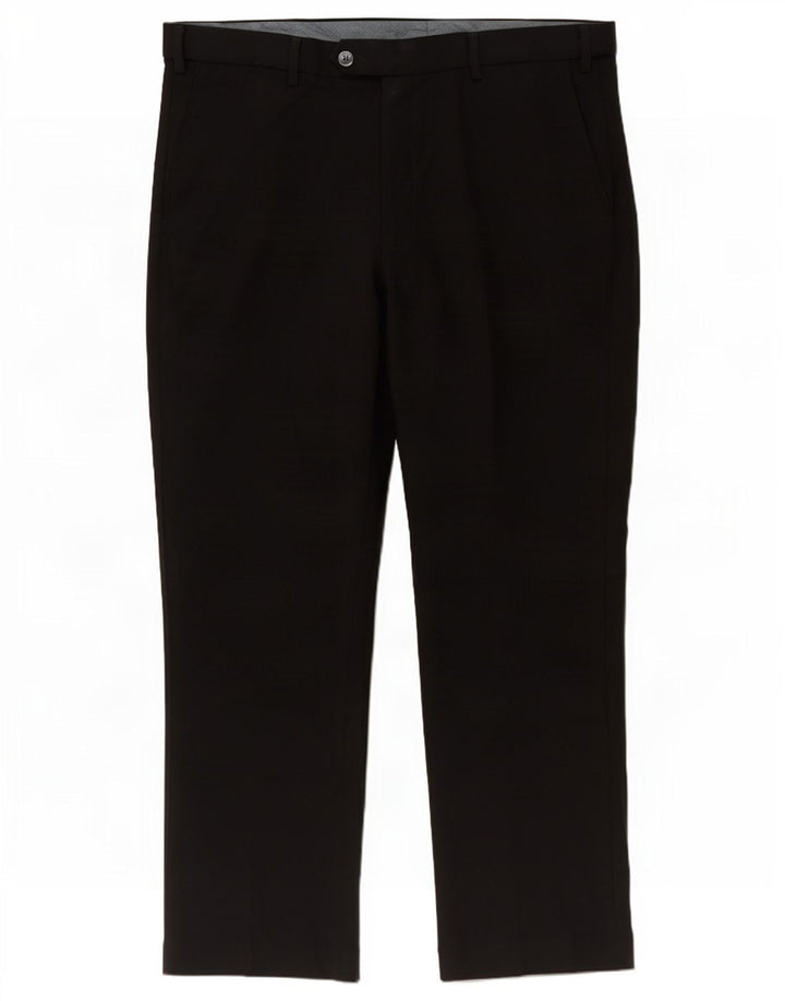 Marks & Spencer Pantalon de costume coupe classique pour homme W38 L29 Noir Polyester