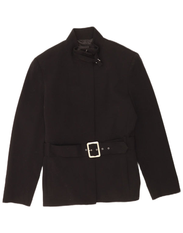 Veste Blazer Femme Vintage IT 42 Polyester Noir Moyen