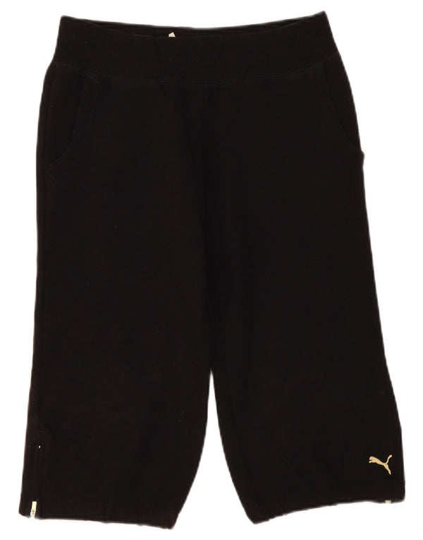 Puma Short de sport bermuda pour femme UK 8 Small Noir Coton