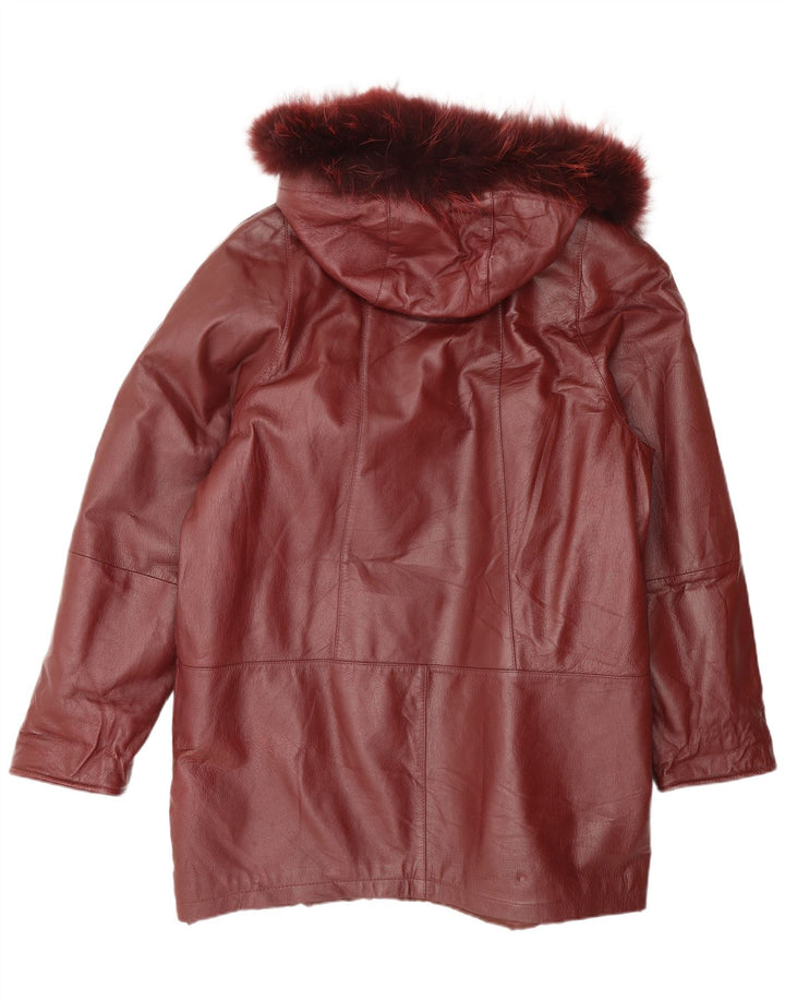 Privilegi Manteau surdimensionné à capuche pour femme IT 42 Bordeaux moyen