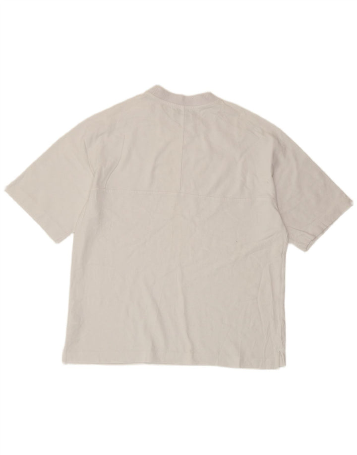 COS T-Shirt surdimensionné pour hommes, petit coton blanc