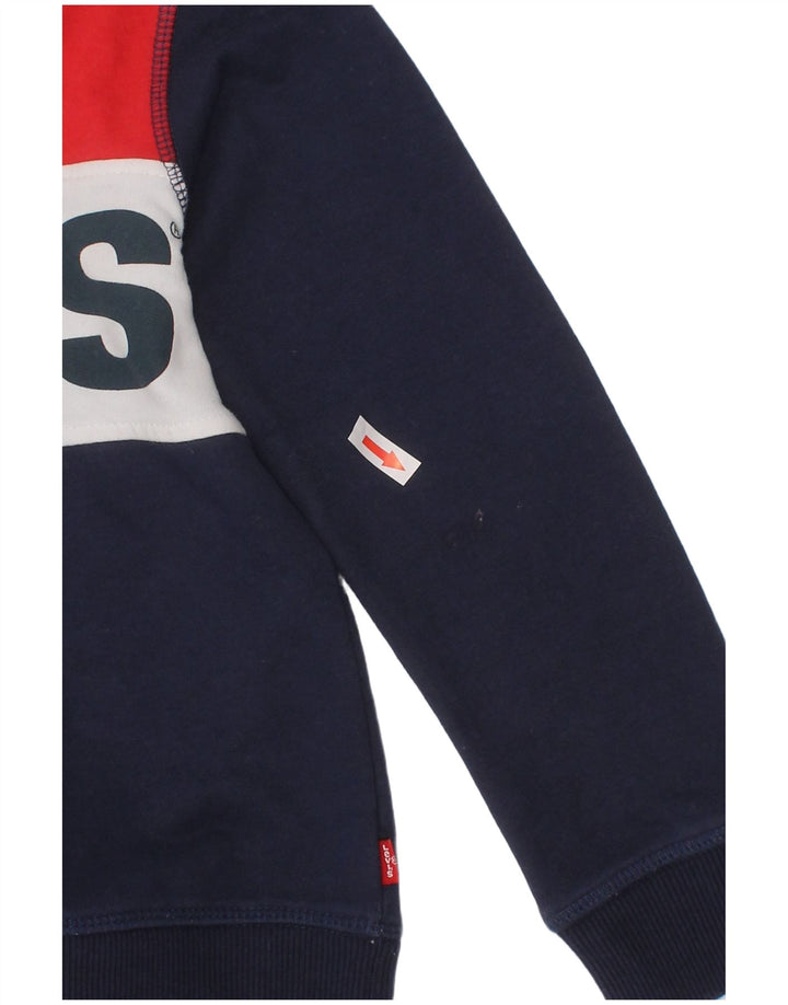 Levi's Sweat-shirt pour garçon 4-5 ans Bleu marine Colourblock Classic