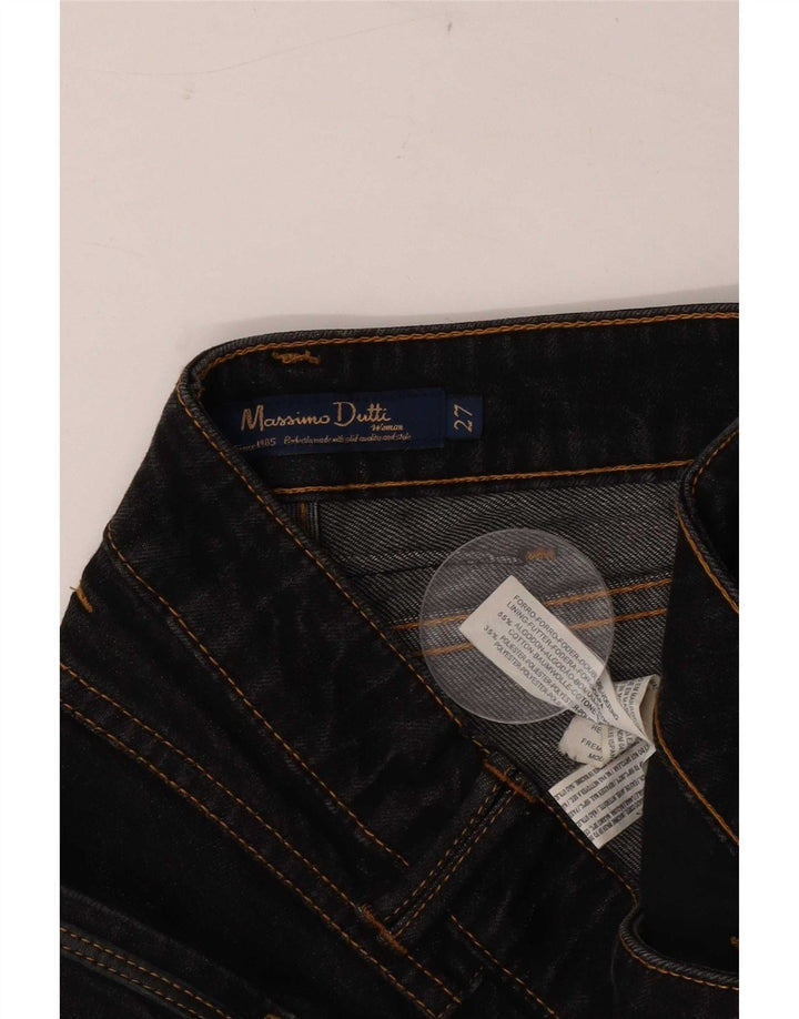 Massimo Dutti Jean Slim Femme W27 L28 Coton Noir