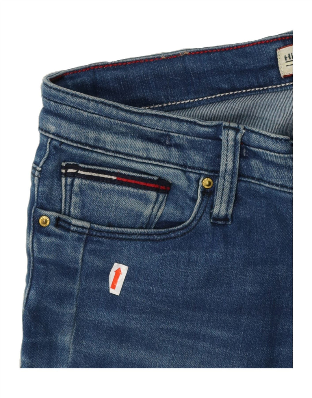 TOMMY HILFIGER Womens Slim Jeans W29 L28 Blue Cotton Vintage Tommy Hilfiger and Second-Hand Tommy Hilfiger from Messina Hembry 