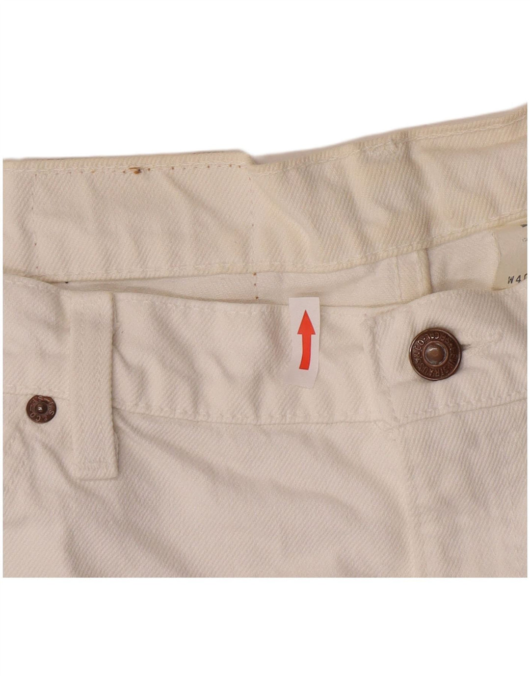 Levi's Short en Jean 550 W40 XL Homme Blanc Coton