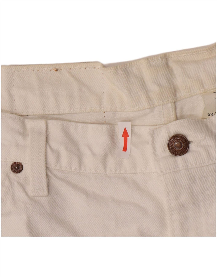 Levi's Short en Jean 550 W40 XL Homme Blanc Coton