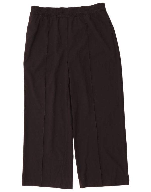 Marks & Spencer Pantalon chino large pour femme UK 18 XL W38 L31 Noir