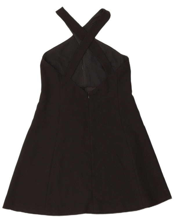 Zara Femme Robe Licou UK 6 XS Noir Polyester