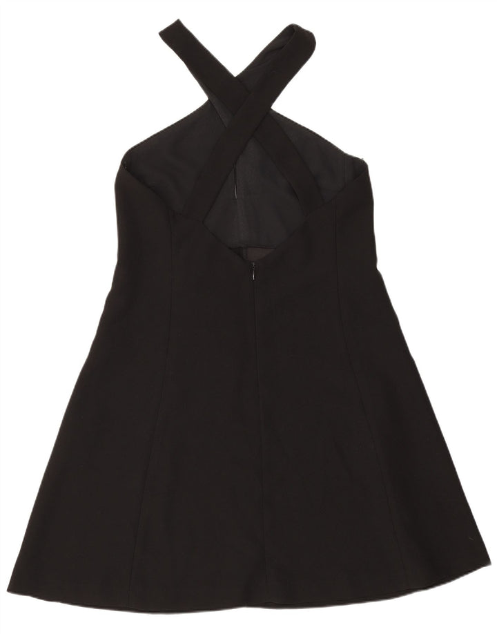 Zara Femme Robe Licou UK 6 XS Noir Polyester