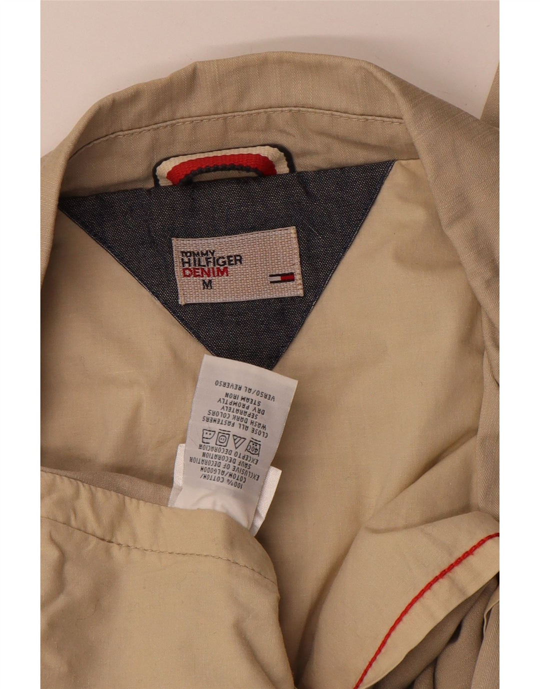 Tommy Hilfiger Veste blazer à 2 boutons pour femme UK 14 en coton marron moyen