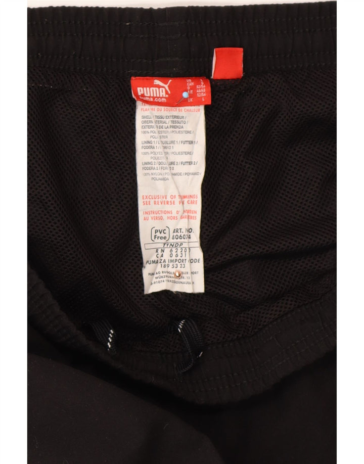 PUMA Pantalon de Survêtement Graphique Homme Large Noir Polyester Sports