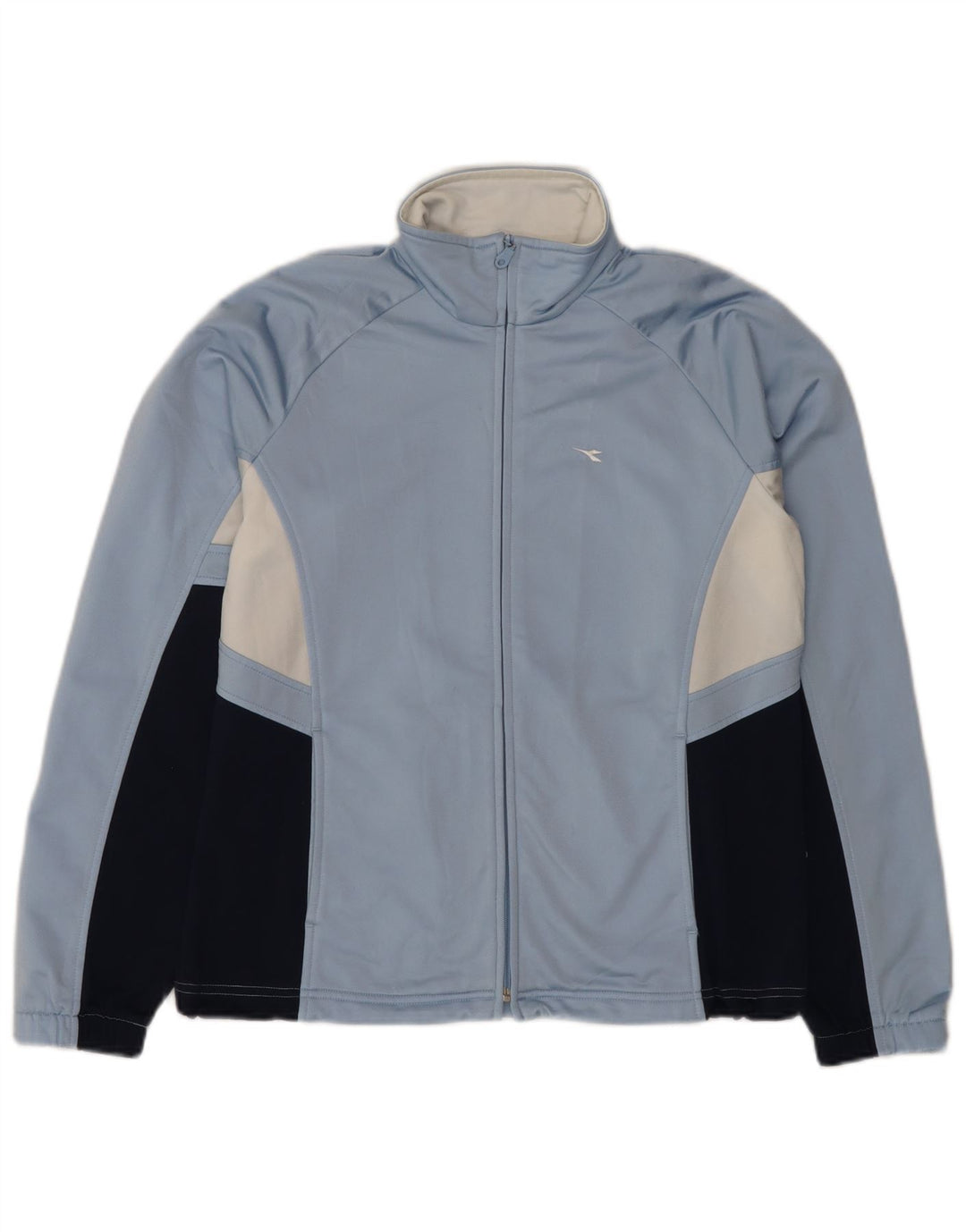 Diadora Veste de Survêtement Femme Bleu Moyen Polyester Colorblock