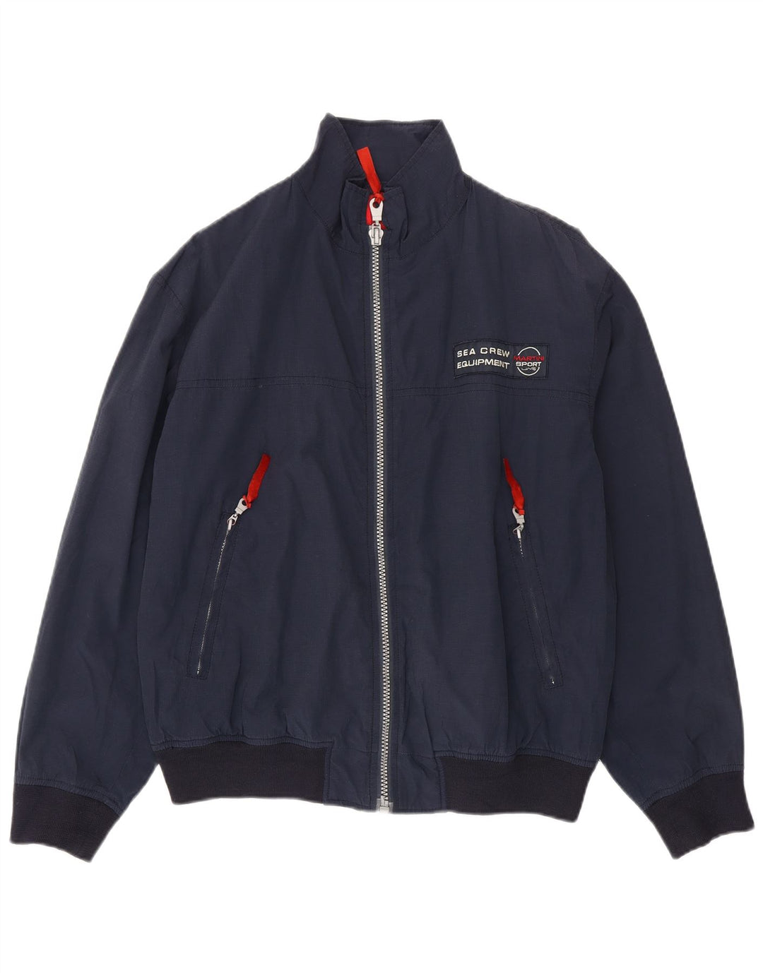 Veste Bomber Homme Vintage IT 48 Coton Bleu Marine Moyen