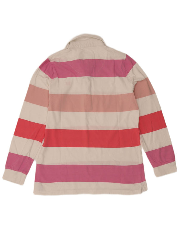 Crew Clothing Polo Rugby Femme UK 12 Medium Multicolore Rayé