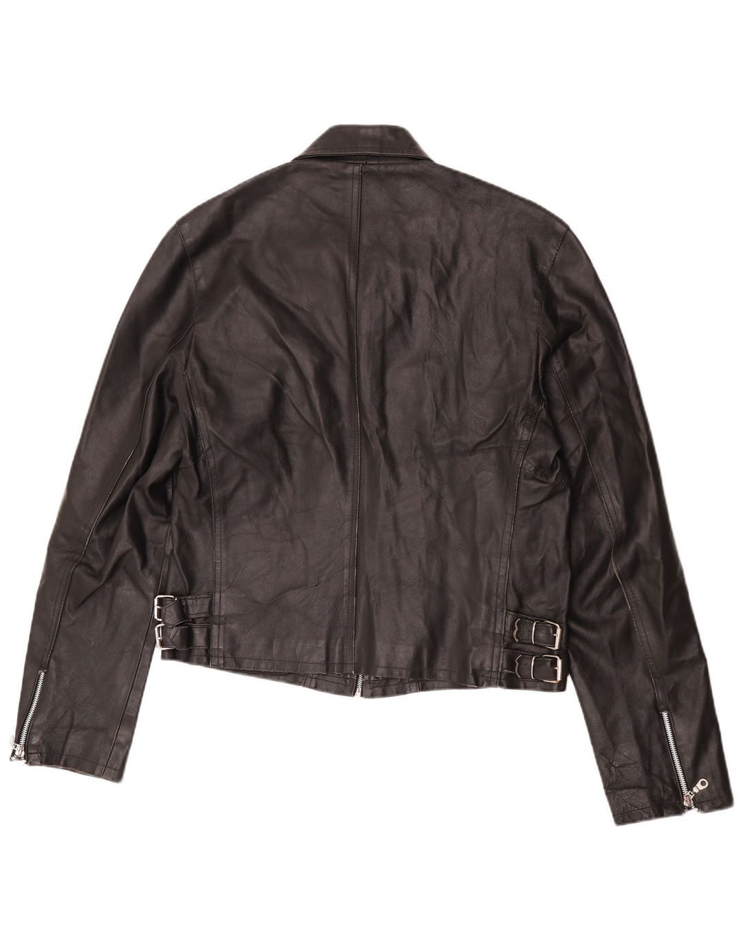 Spectra Veste en cuir pour femme UK 16 Large Noir