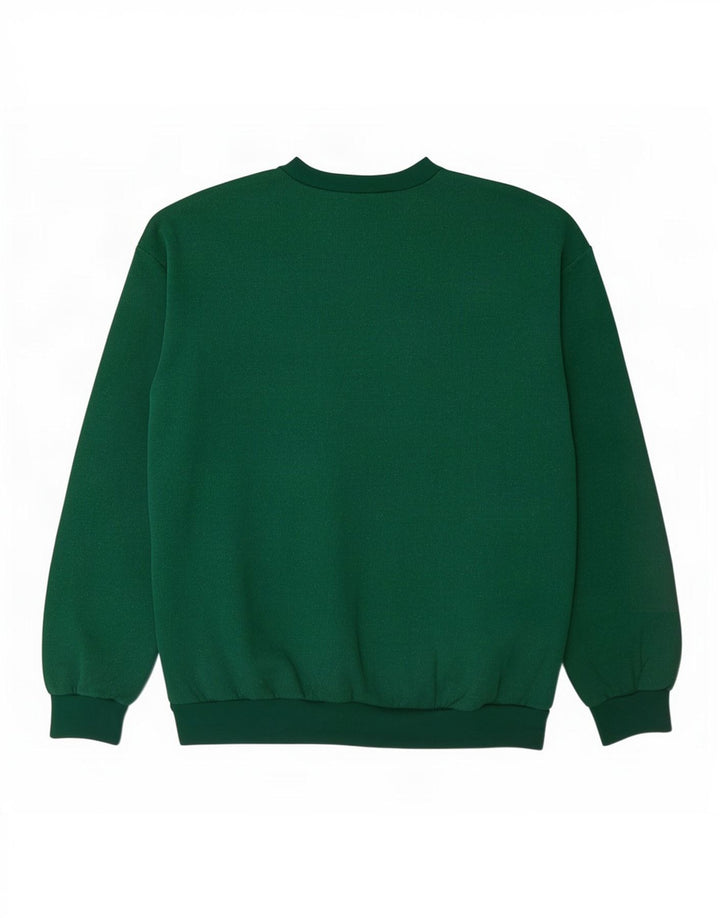 vintage Mens Graphic Sweatshirt Jumper XL Coton Vert