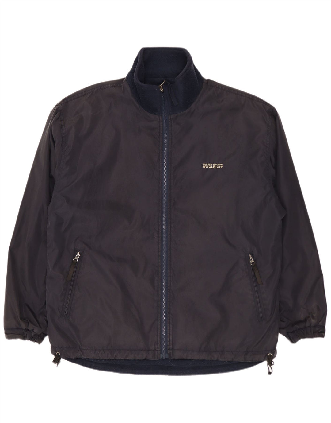 WOOLRICH Veste réversible pour homme UK 40 Large Bleu Marine Nylon