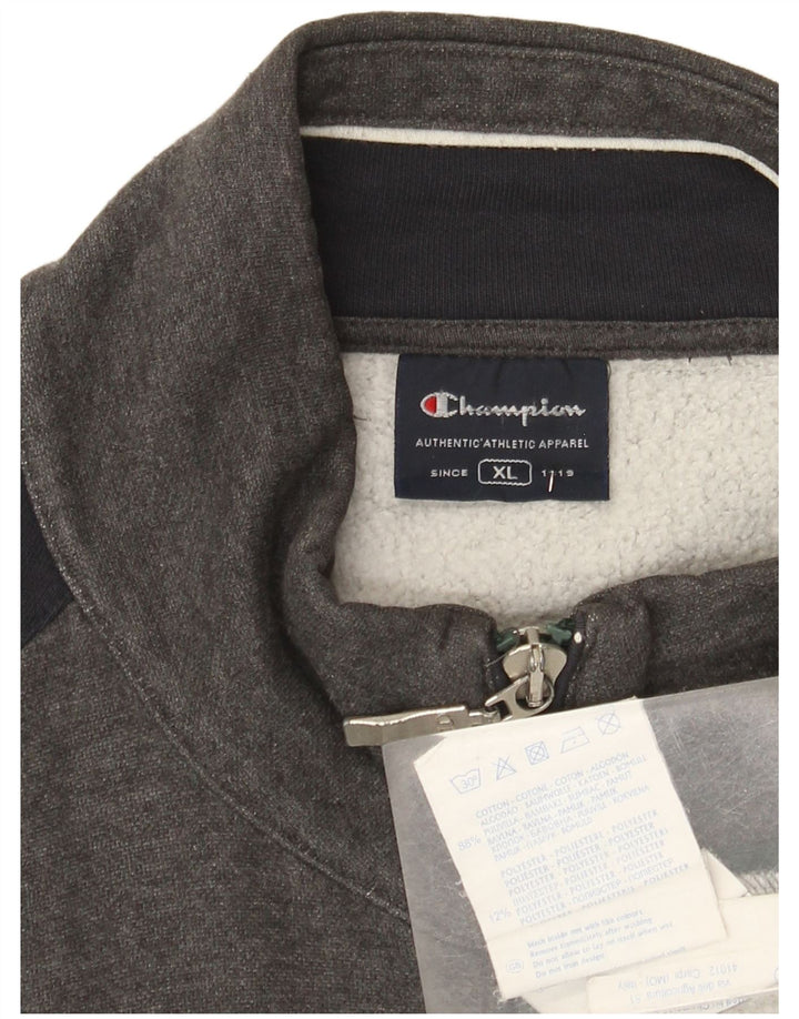 Champion Veste de Survêtement Homme XL Gris Colorblock Coton