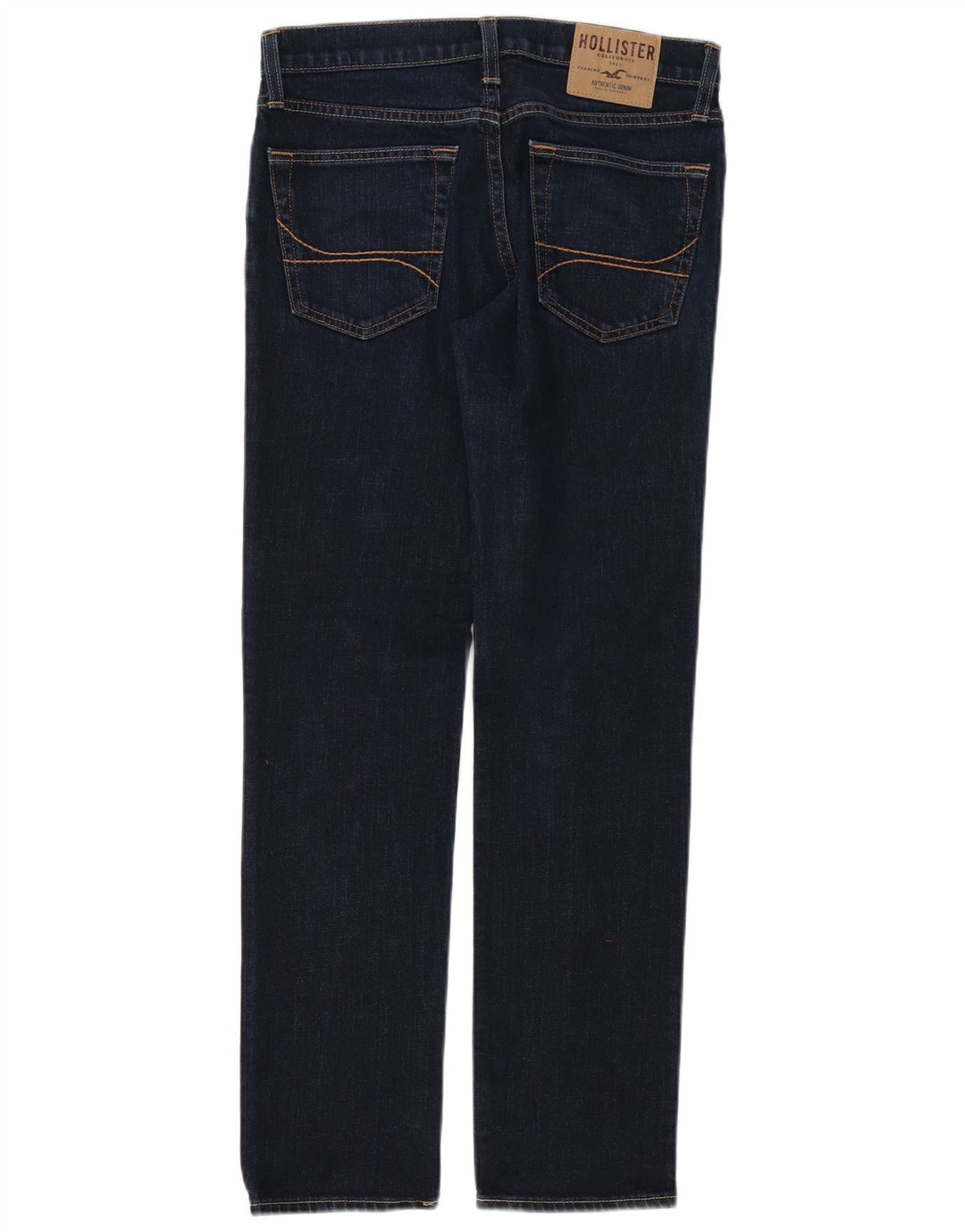 HOLLISTER Jean droit homme W30 L30 bleu marine coton
