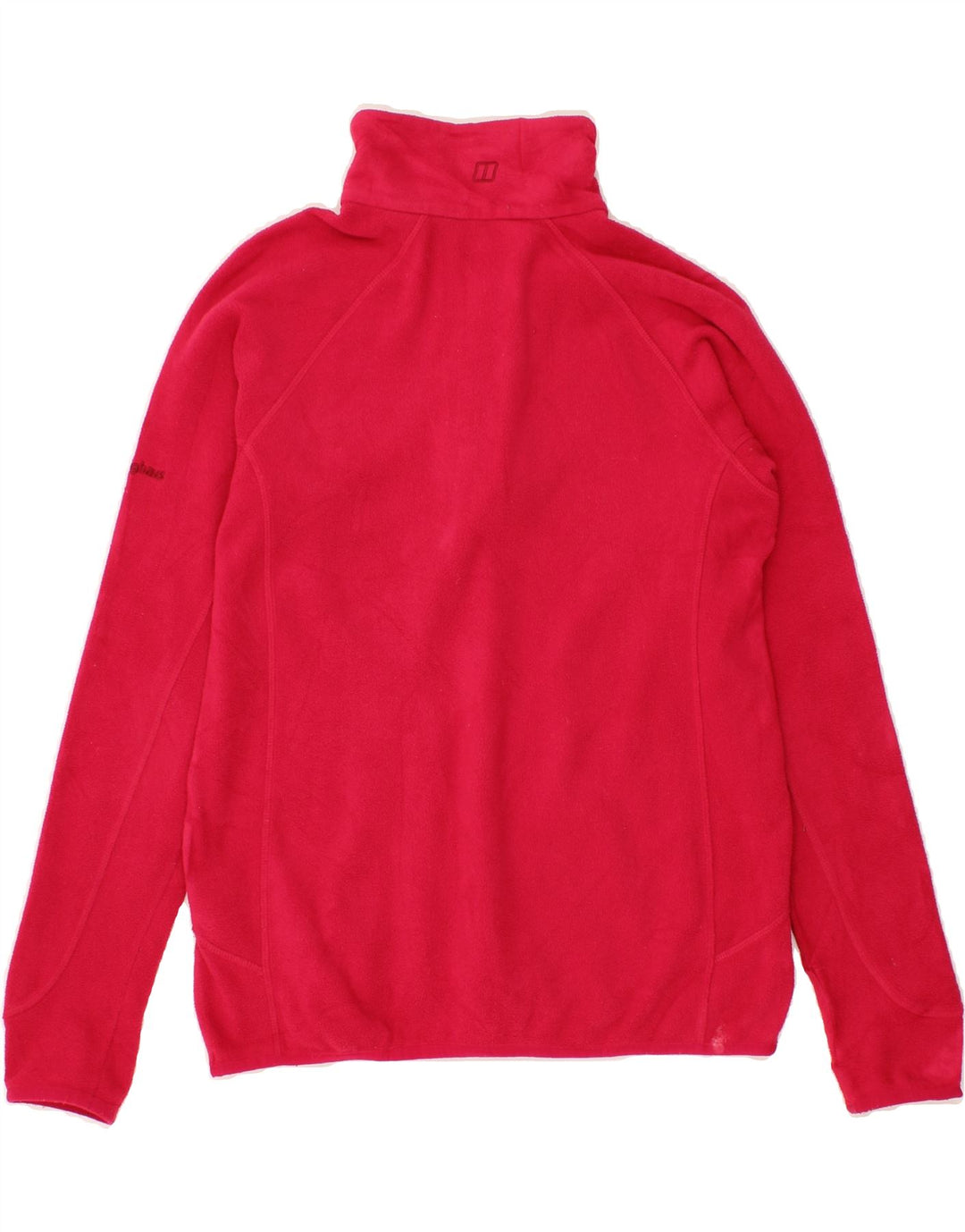 BERGHAUS Womens Zip Neck Fleece Jumper UK 12 Medium Pink Polyester Vintage Berghaus and Second-Hand Berghaus from Messina Hembry 