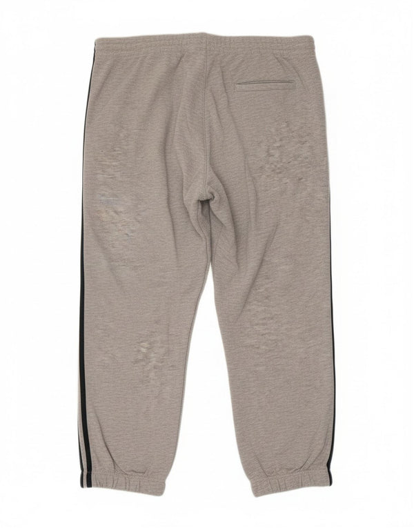 Adidas Pantalon de survêtement pour homme en coton gris Taille L