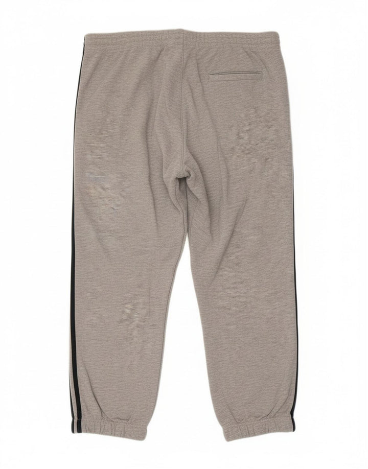 Adidas Pantalon de survêtement pour homme en coton gris Taille L