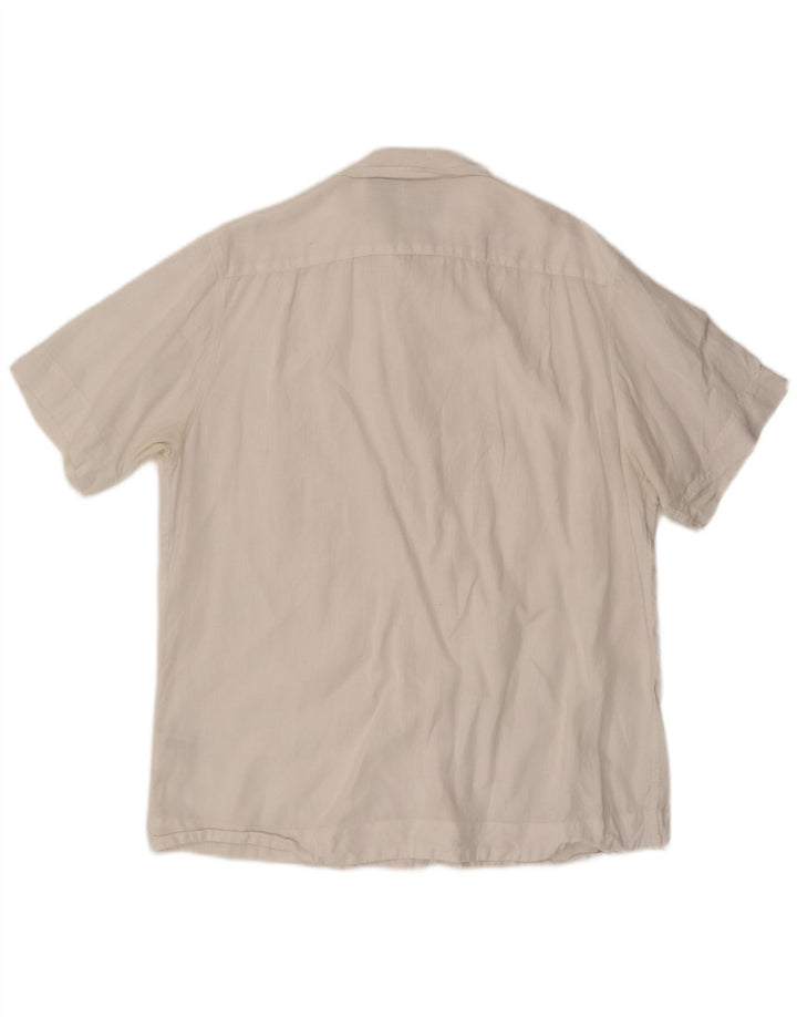 Timberland Chemise à Manches Courtes Homme Blanc Moyen