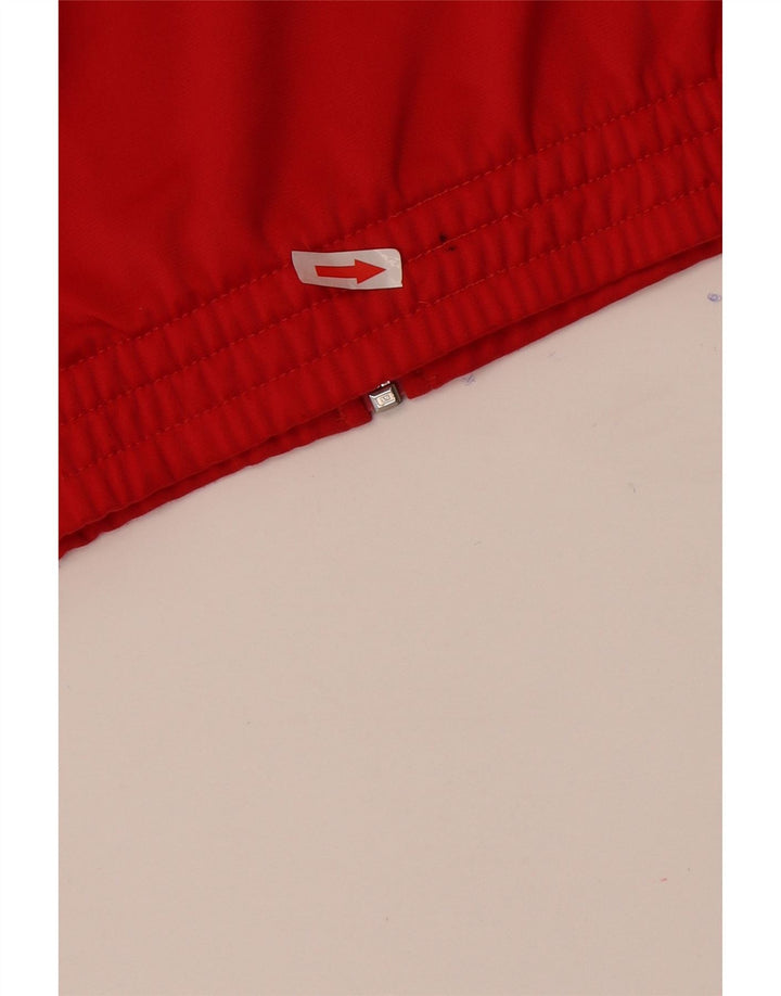 Adidas Veste de survêtement pour homme UK 34/36 Petit Rouge Colorblock Polyester