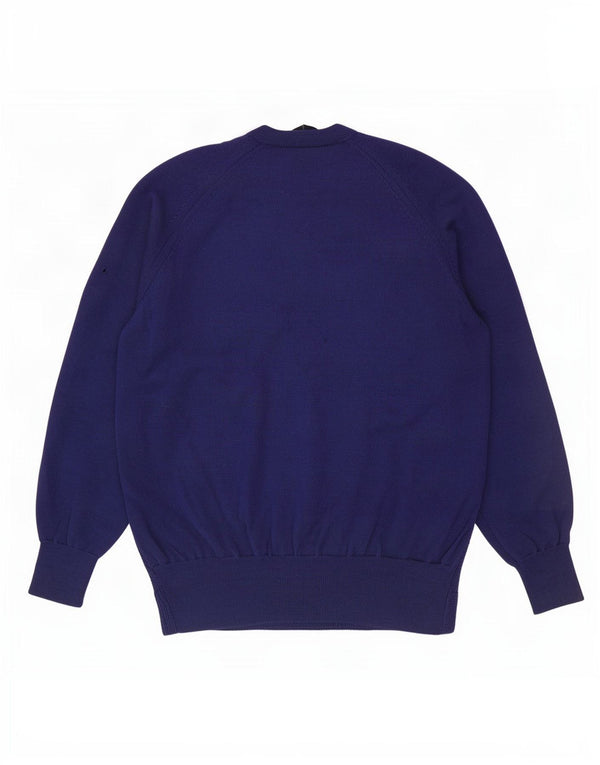 Fred Perry Pull col V pour homme en laine bleu marine Taille L