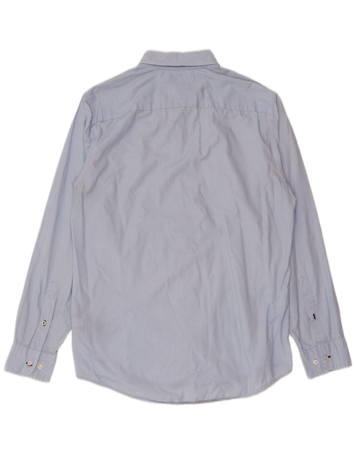 Tommy Hilfiger Chemise Regular Fit Homme Bleu Moyen à Pois Coton