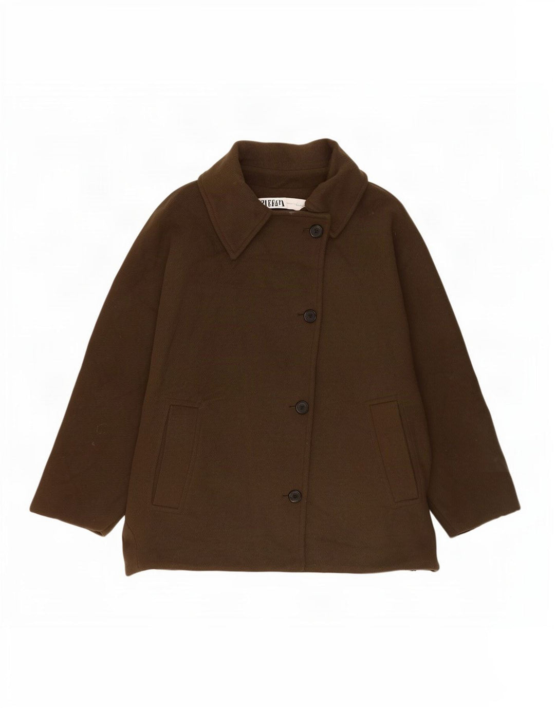Veste Cape Femme Zara UK 14 Polyester Kaki Moyen