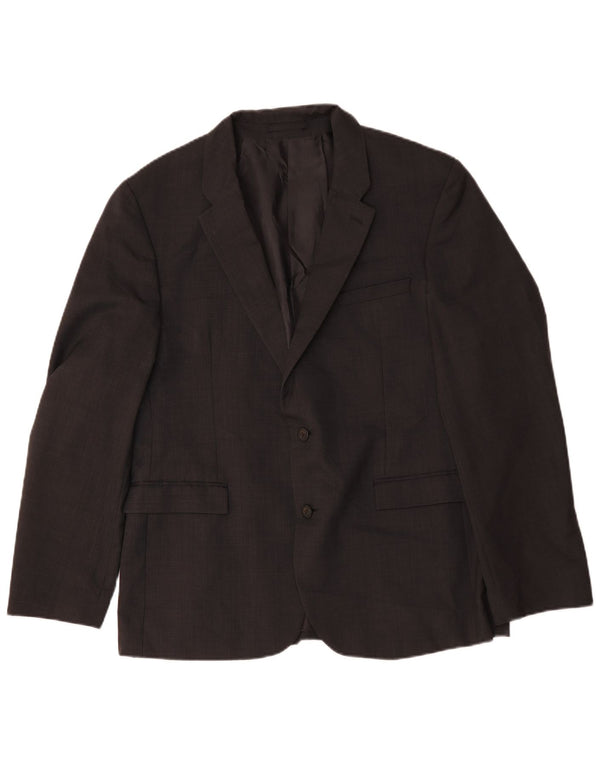 Marks & Spencer Veste blazer autographe à 2 boutons pour homme UK 44 XL Laine noire
