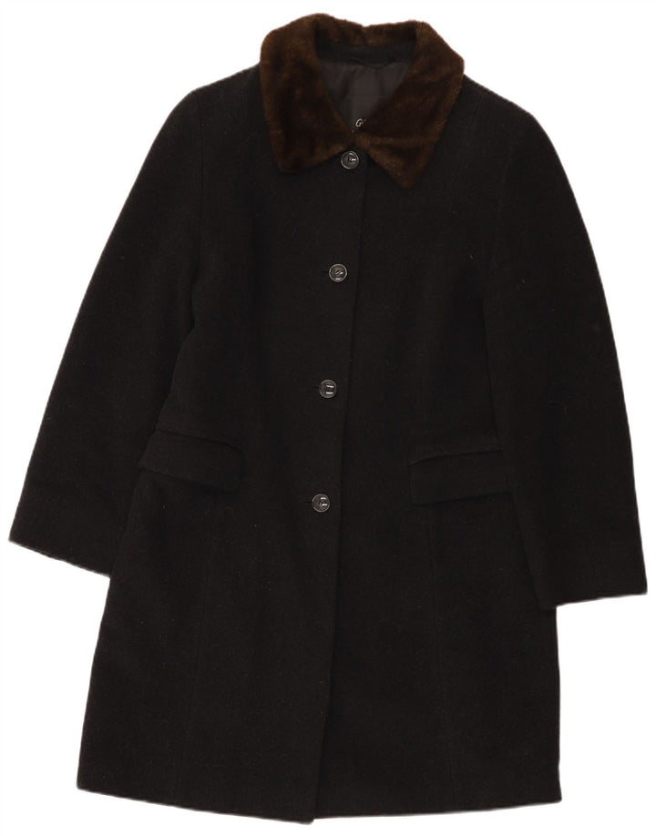 Gil Bret Manteau pour femme UK 14 Laine noire moyenne