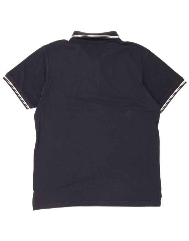 Sergio Tacchini Polo Homme Petit Bleu Marine Coton