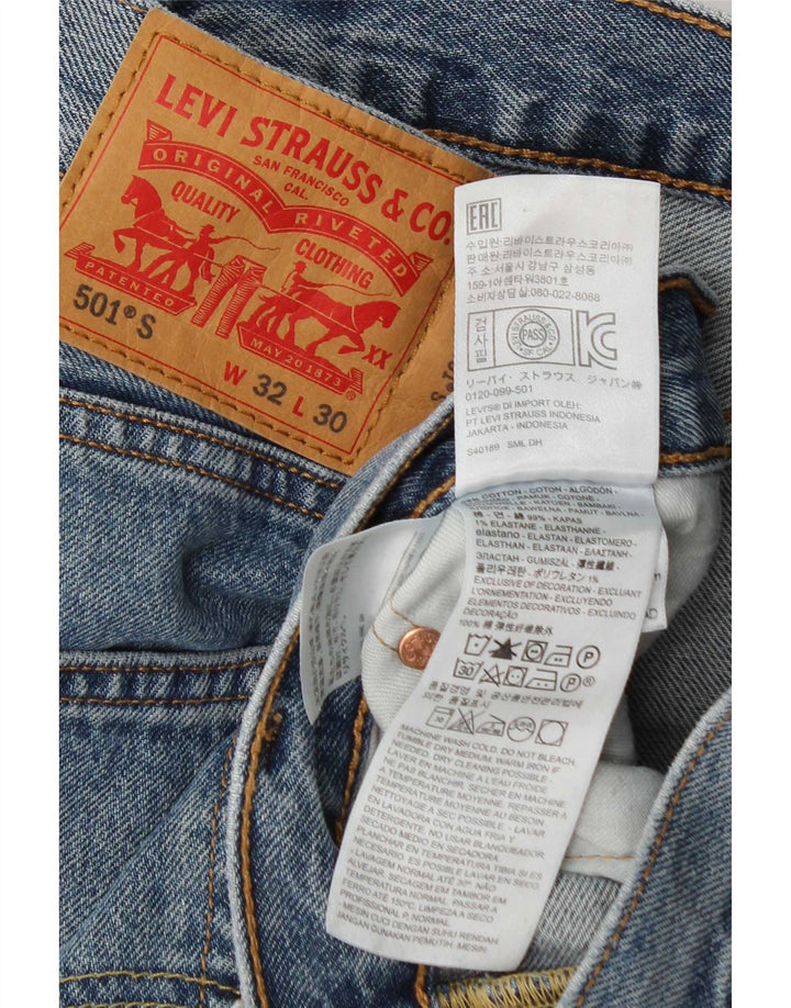 Levi's Jean Droit 501 Homme Bleu W32 L30 Coton