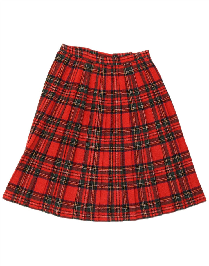 Clan Laird Jupe portefeuille femme W30 laine à carreaux rouge moyen