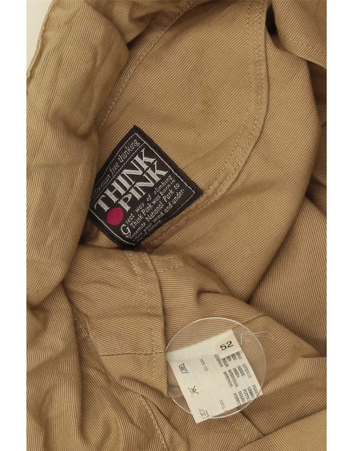Think Pink Veste utilitaire à capuche pour homme IT 52 XL en coton beige