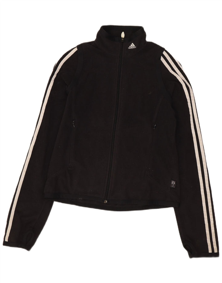 Adidas Veste polaire Climawarm pour femme UK 12 Noir moyen Polyester