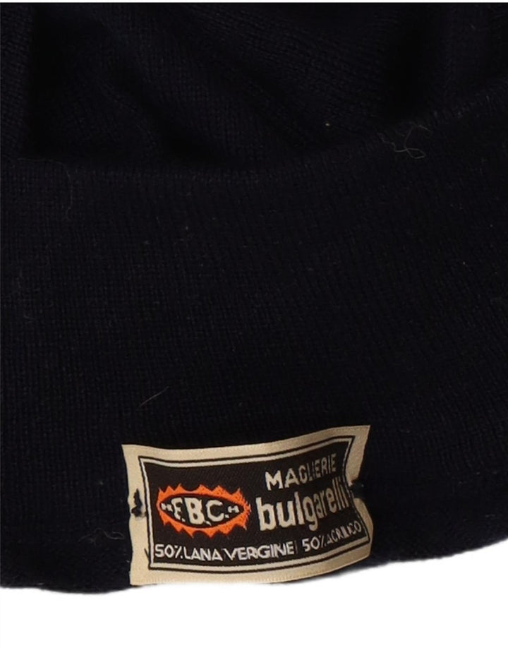MAGLIERIE Pull Col Roulé Homme XL Bleu Marine Laine
