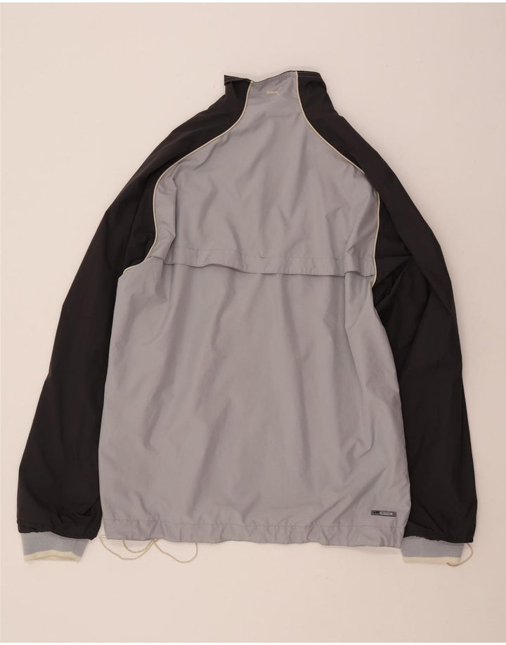PUMA Veste de survêtement pour homme Taille L Gris Colorblock