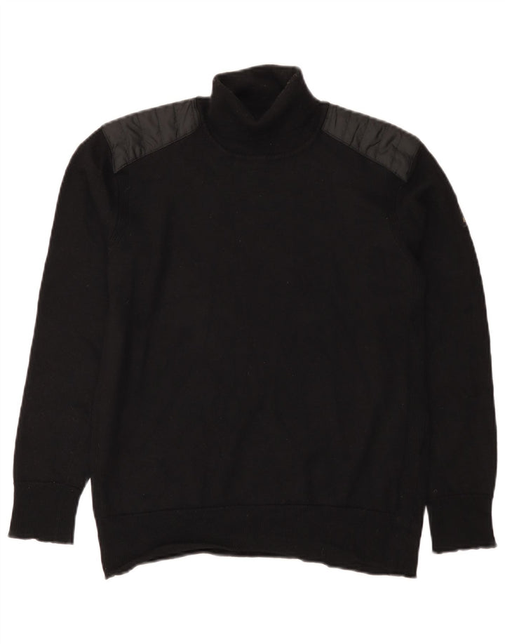 Belstaff Pull à col roulé pour homme Petite laine noire