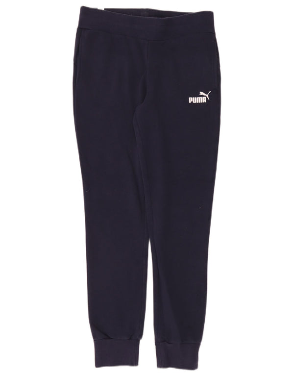 Puma Pantalon de survêtement pour femme Joggers UK 10 Small Bleu marine Coton