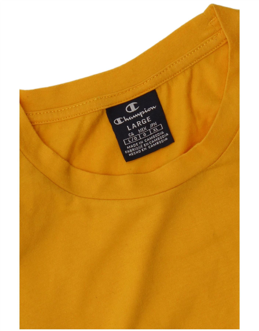 Champion T-Shirt Graphique Homme Grand Jaune