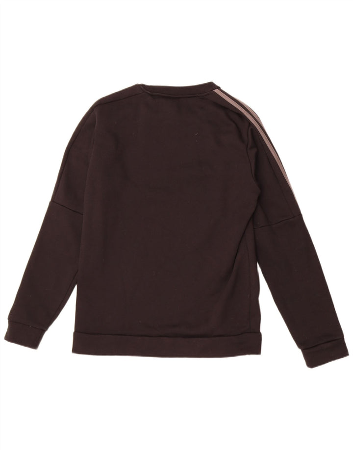 Adidas Sweat-shirt pour homme en coton noir Taille S