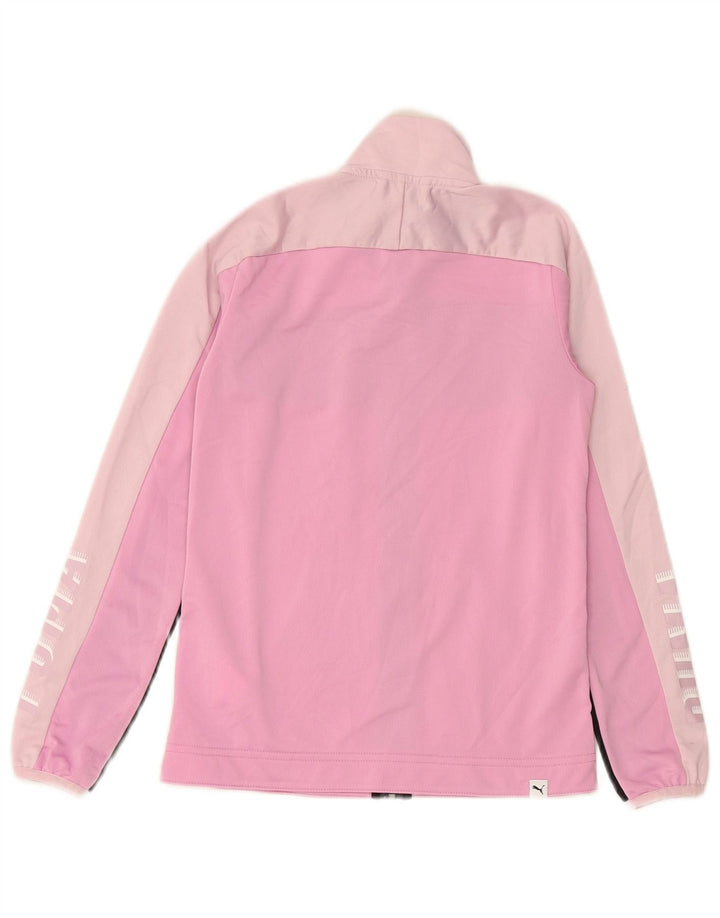 PUMA Veste de Survêtement Graphique Fille 11-12 Ans Rose Colorblock