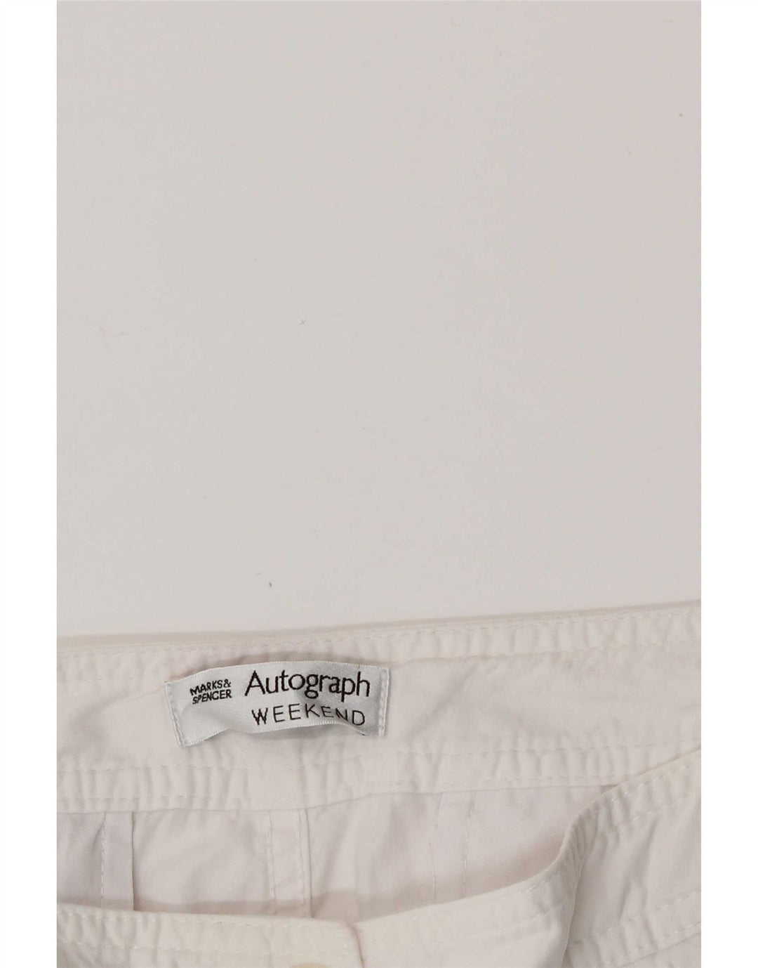 Marks & Spencer Pantalon Capri Autograph Femme W30 L20 Blanc