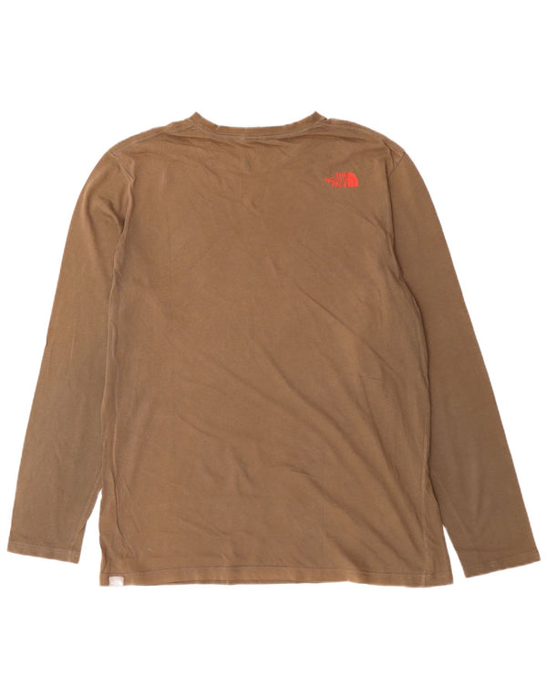 The North Face Haut graphique à manches longues pour homme XL en coton marron