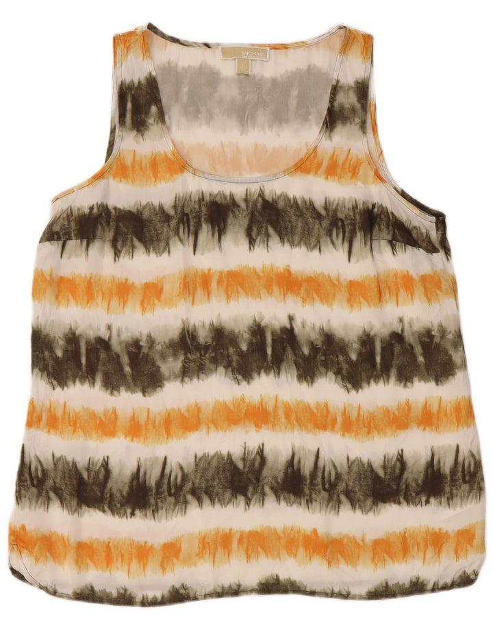 MICHAEL KORS Débardeur Femme UK 16 Grand Polyester Tie Dye Multicolore
