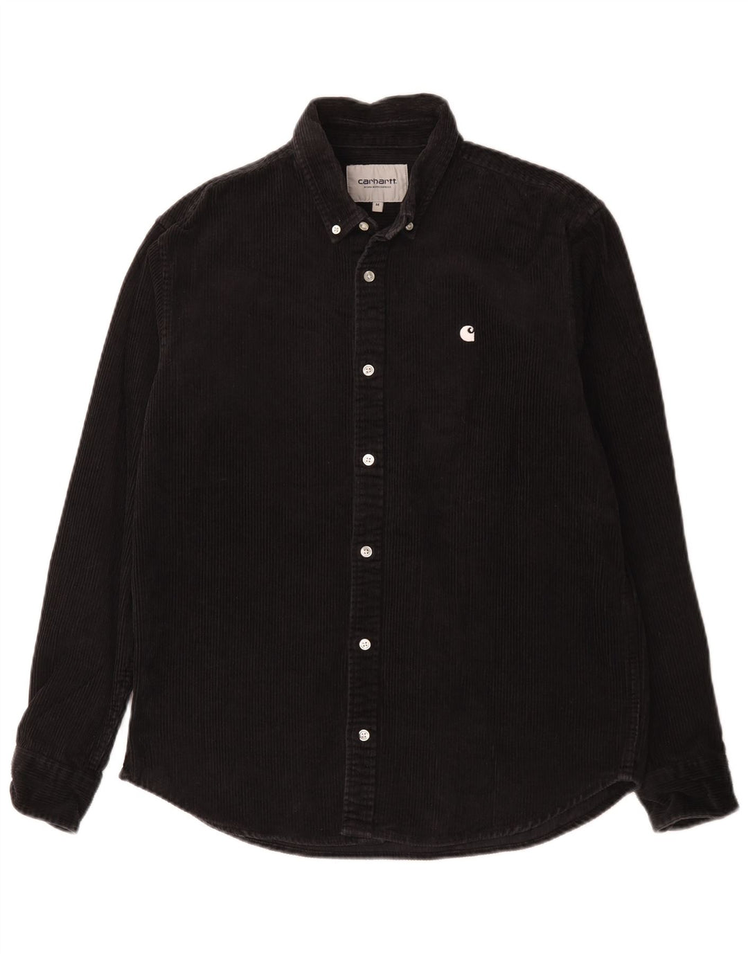 Carhartt Chemise en velours côtelé pour homme en coton noir moyen